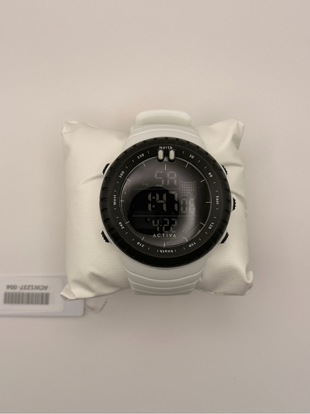 Activa White and Black Digital Outdoor Sport Watch